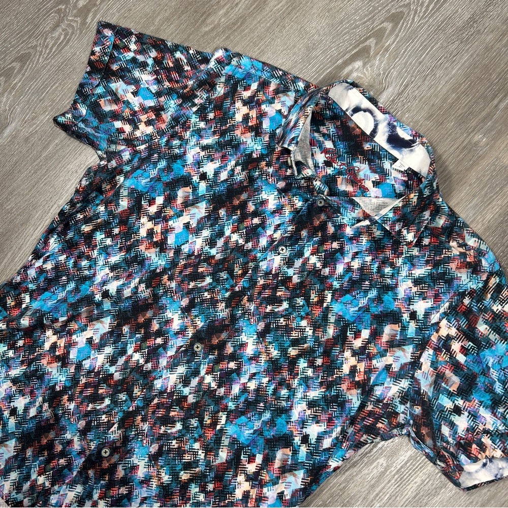 Robert Graham Fort Hood Short Sleeve Woven Dress Shirt
